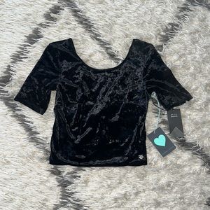 Kendall & Kyle PacSun Velvet crop top medium